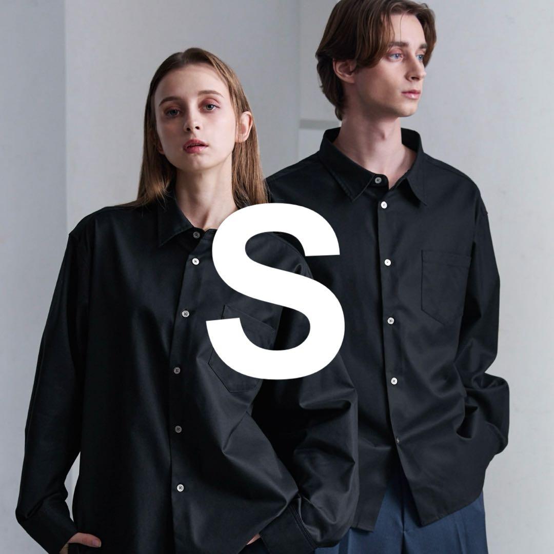 CLEL ロイヤルオックスフォード レギュラーカラーシャツ ブラック　S