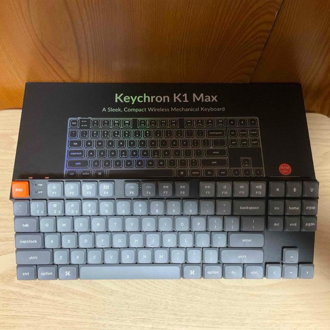 Keychron キークロン キーボード K1 Max RGBライト 赤軸・英語