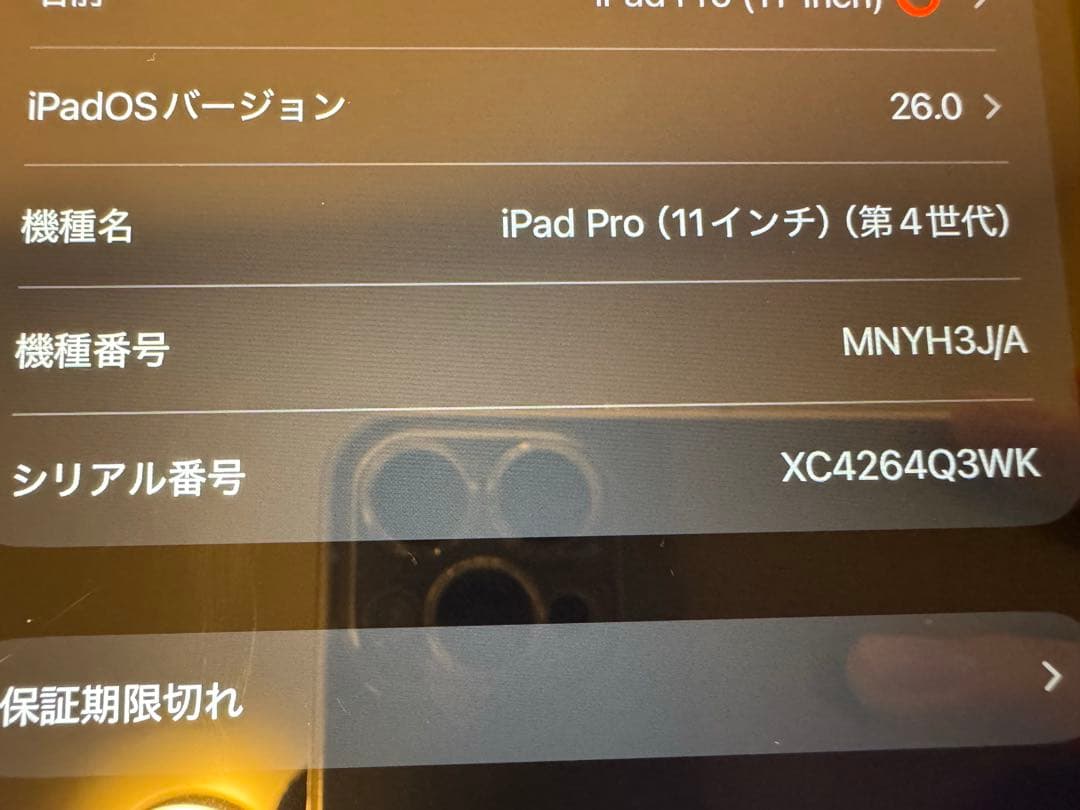 iPadPro11インチ 第4世代 Wi-Fi+セルラー512GB