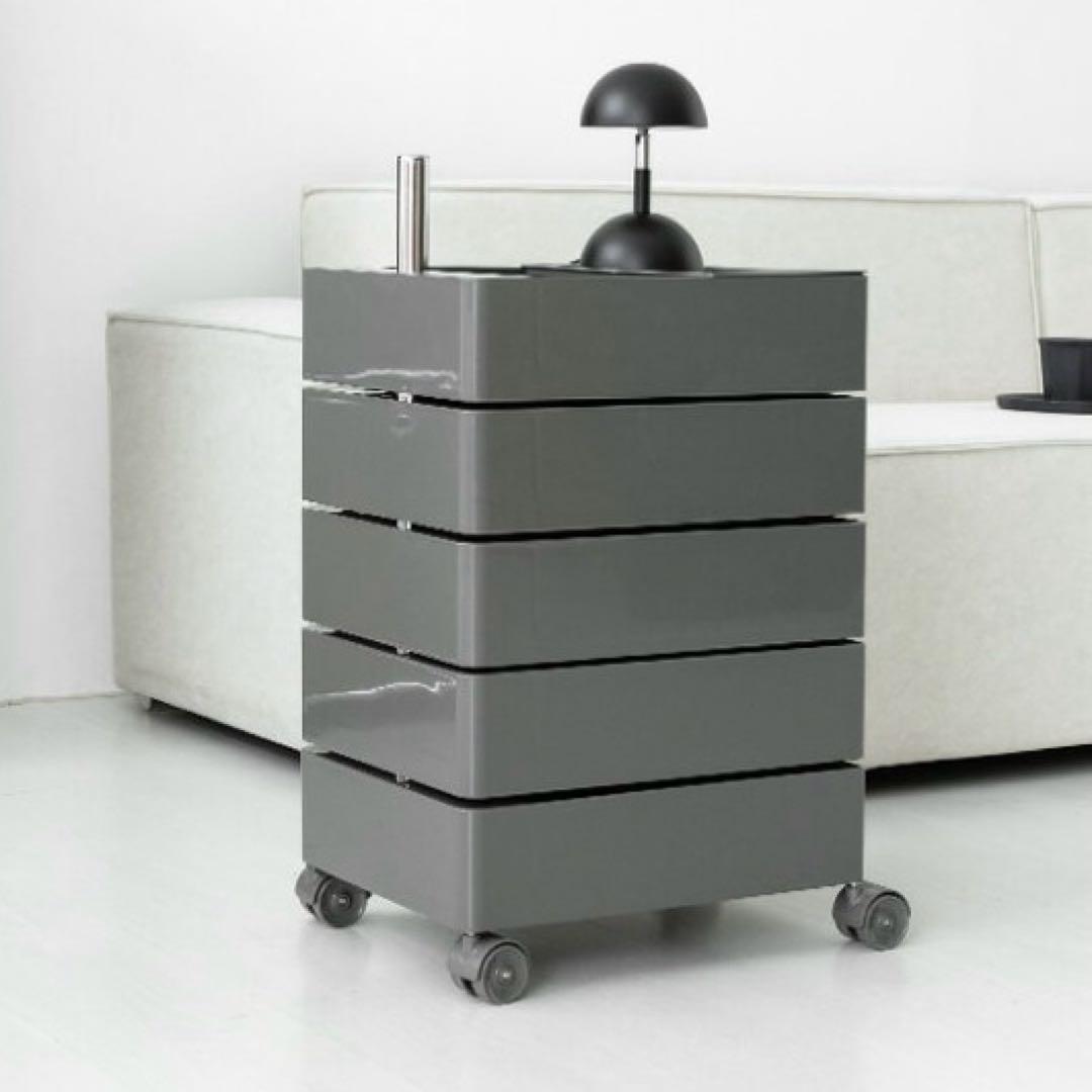 MARKET B 回転式収納ワゴン キャスター付き 5段