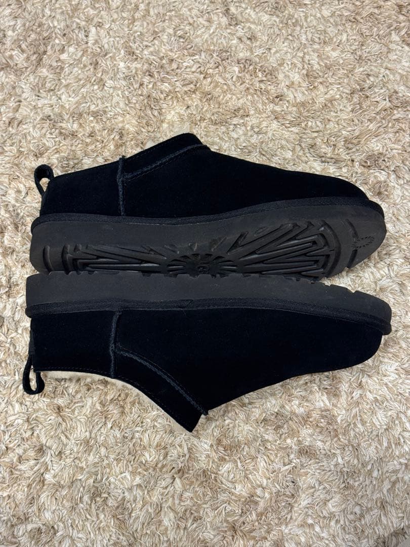 靴 UGG CLASSIC MICRO Black 25cm