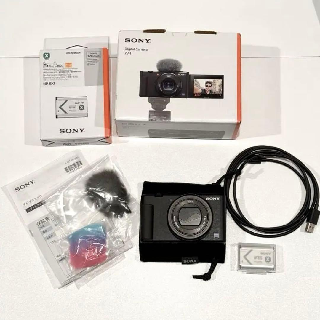 ☆美品☆ SONY VLOGCAM ZV-1本体+予備バッテリーセット