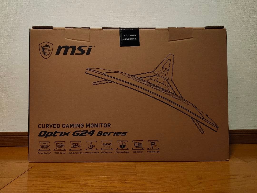 【元箱＆付属品完備】msi 湾曲24インチモニター 144Hz G24C4