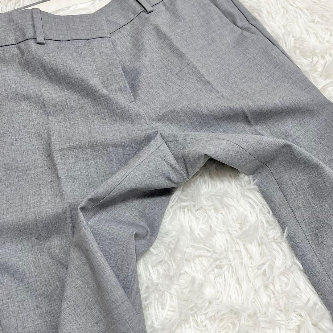 【美品】　セオリー　LANAI　TAILOR　パンツスーツ　ノーカラー　グレー