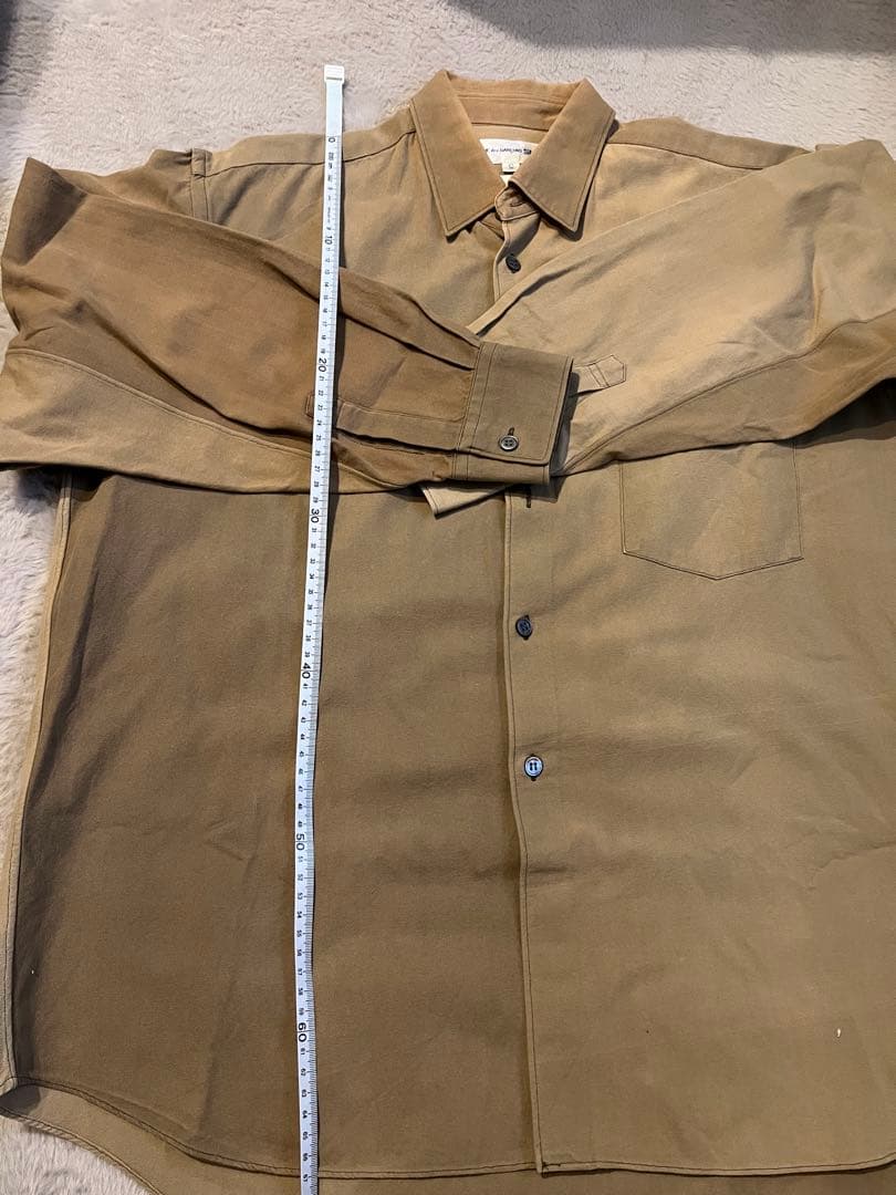 COMME des GARÇONS SHIRT 長袖シャツ S ベージュ