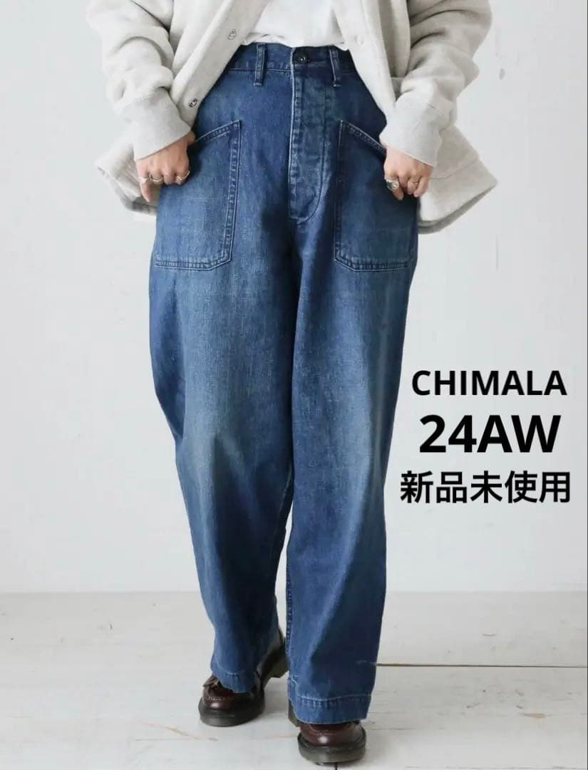 新品 チマラ 24AW デニム デック トラウザー インディゴ 30 完売品