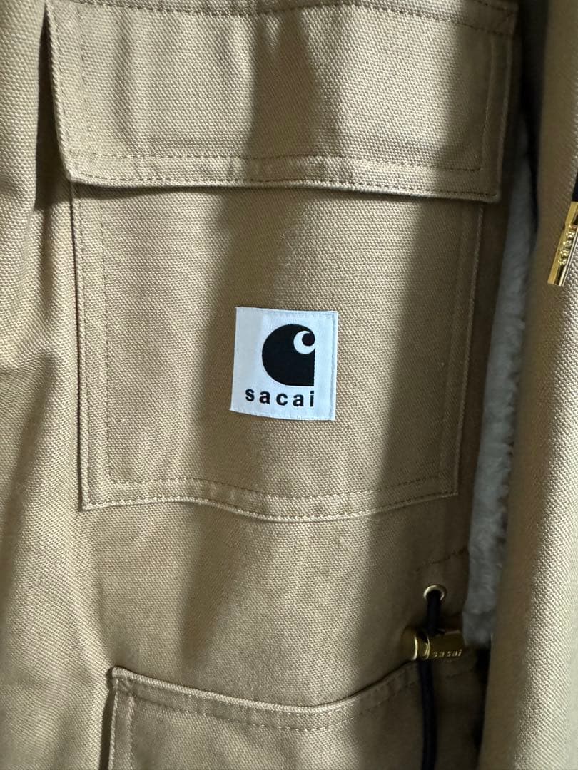Carhartt ベージュ モッズコート サイズ1 シベリアン sacai
