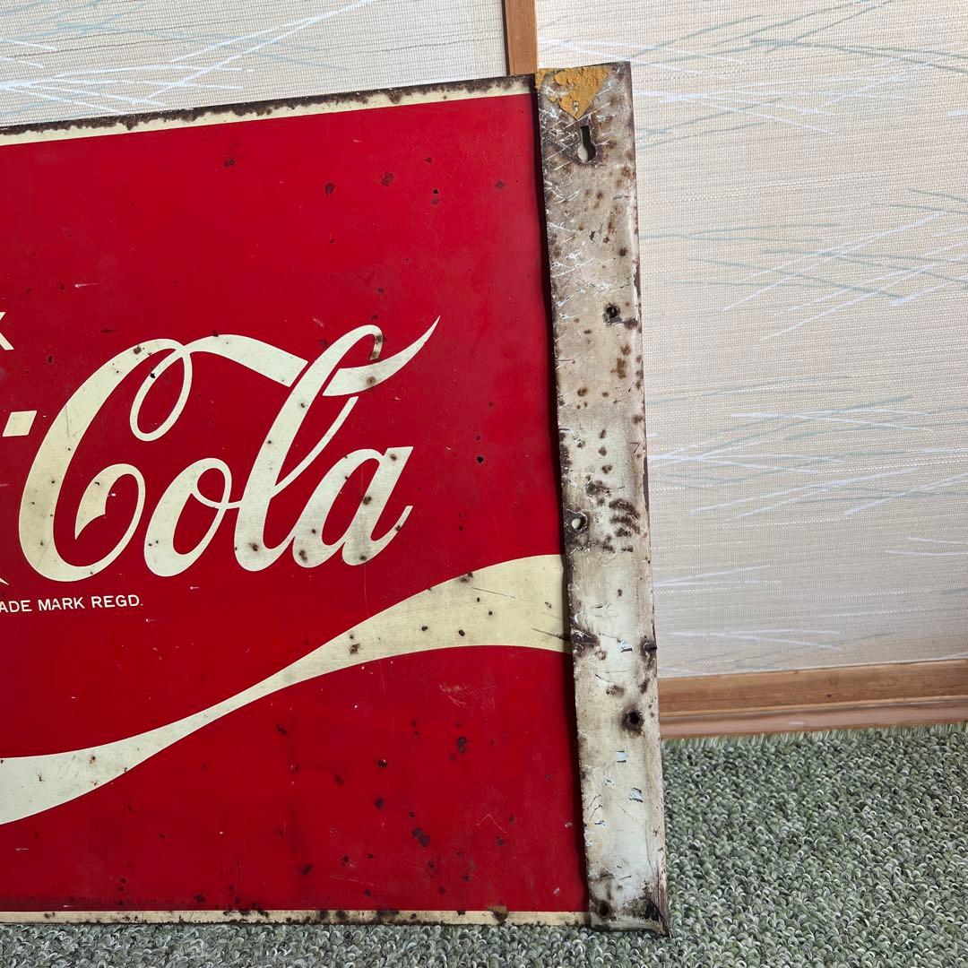 レトロ看板　昭和　コカコーラ看板　アンティーク雑貨