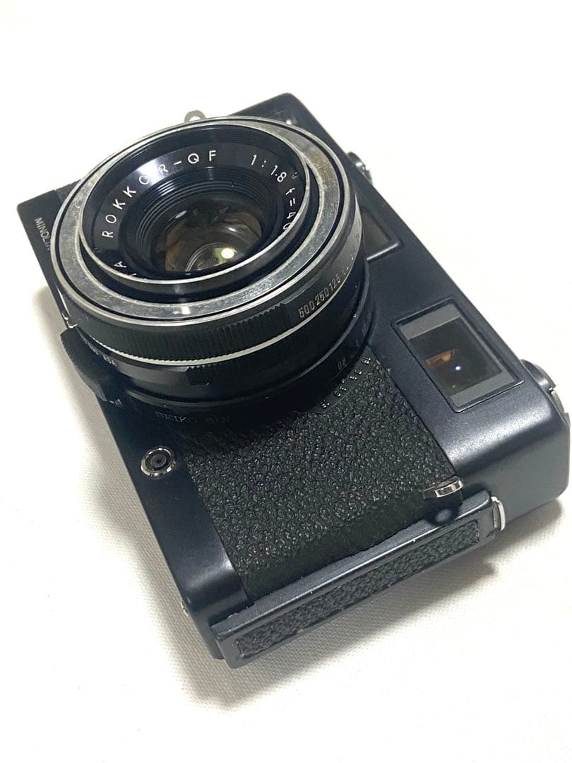 動作品ブラックMinolta minoltinaS レンジファインダーカメラ黒