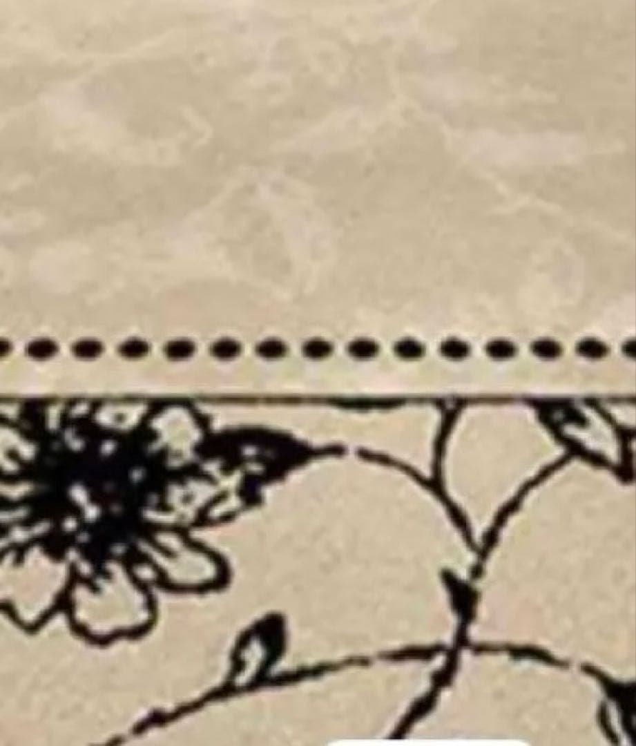 花柄ラグ・カーペット・クリーム色　新品　４万円の商品　１０日まで期間限定販売