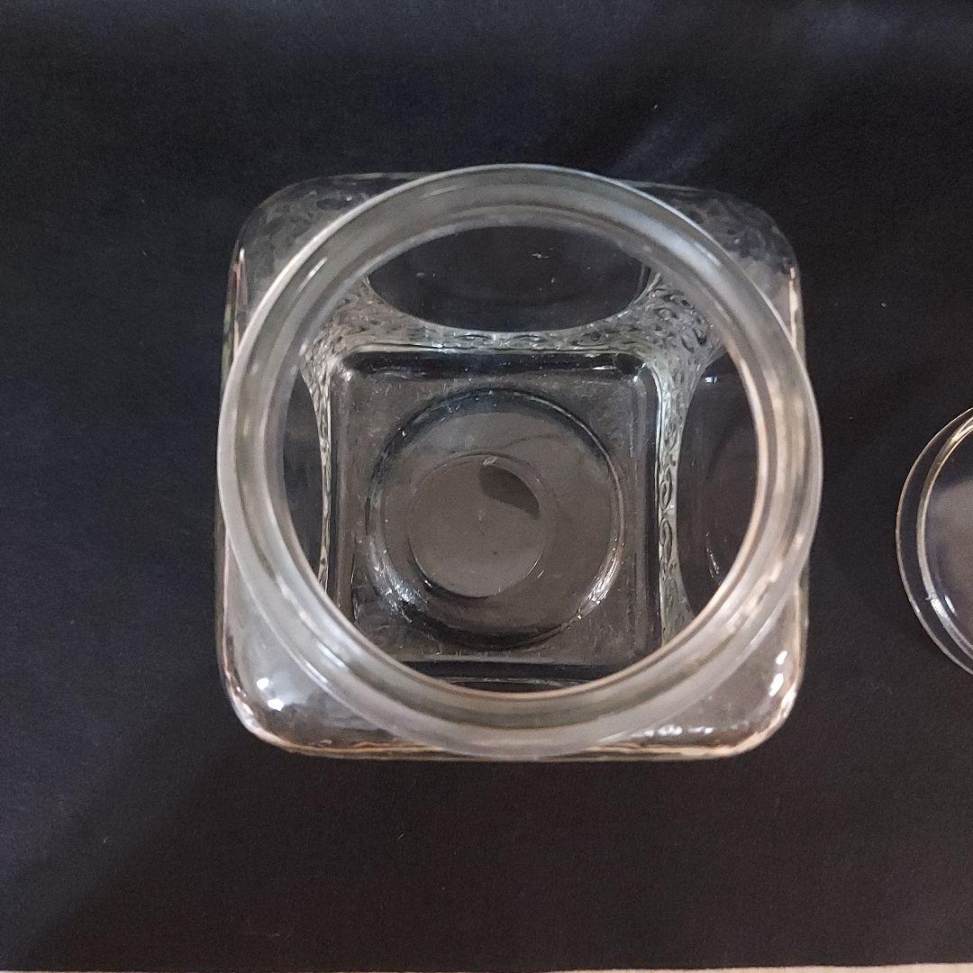 【希少】唐草文様のあめや瓶　菓子瓶　キャンディポット　 レトロ瓶