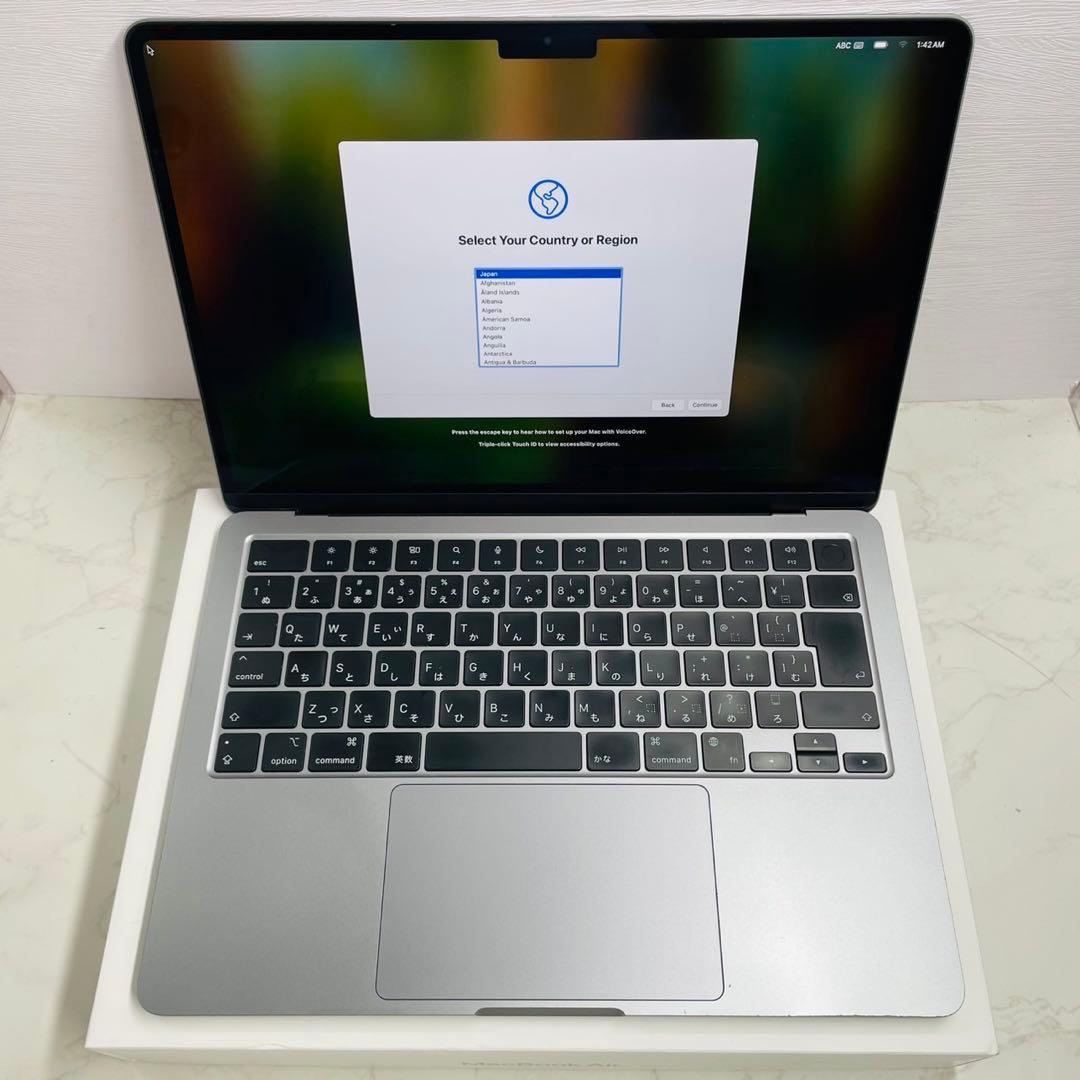 Macbook air M2 13インチ 24GB 256GB 充放電574回
