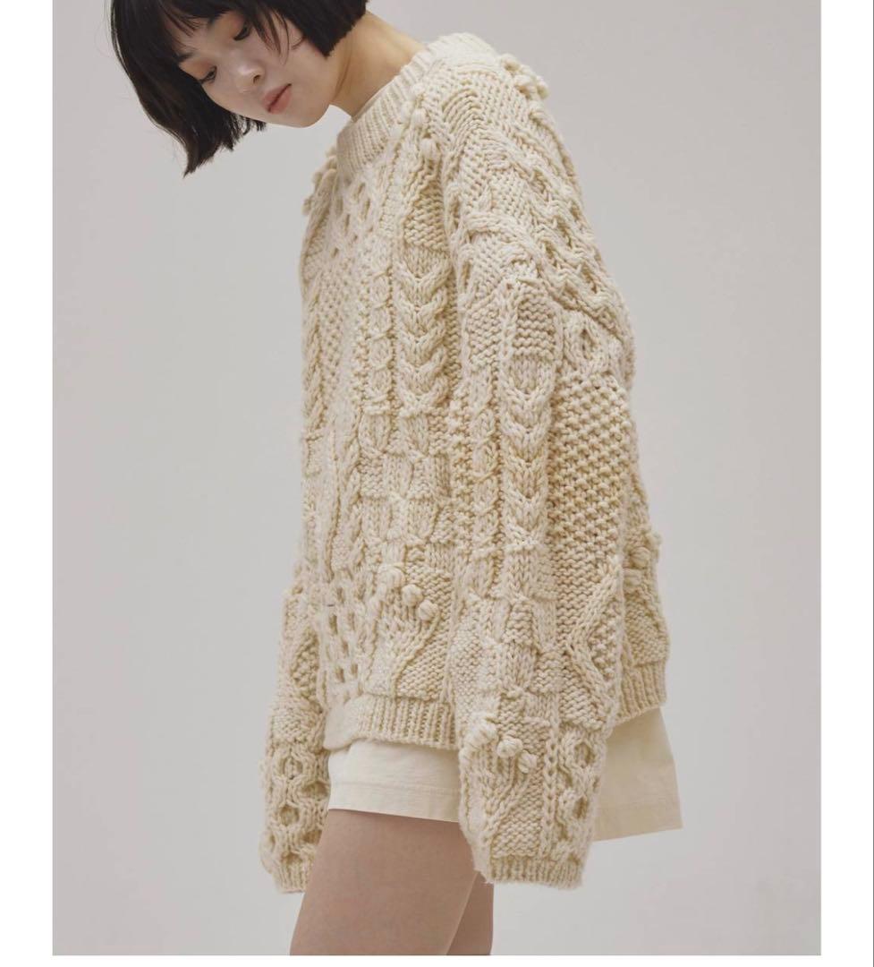 【極美品】今季継続モデル TODAYFUL パッチワークハンドニット タグ付