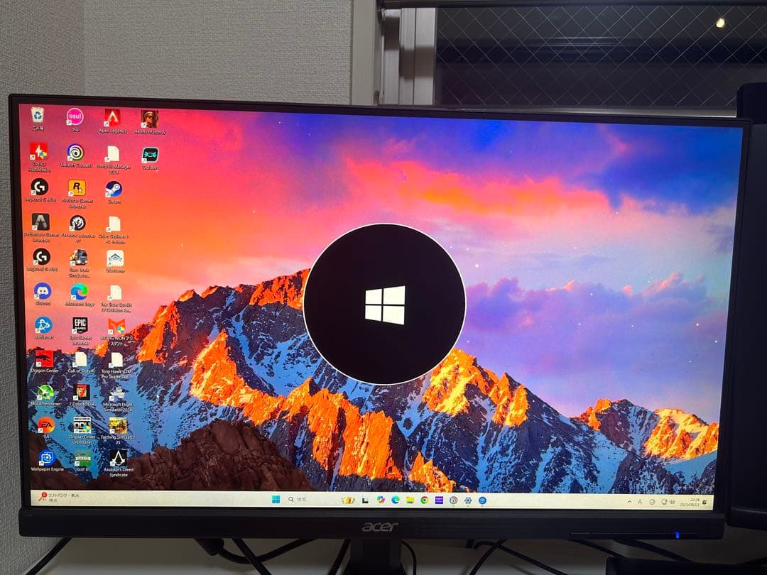 Acer KG241YU 2560x1440 144Hz モニター