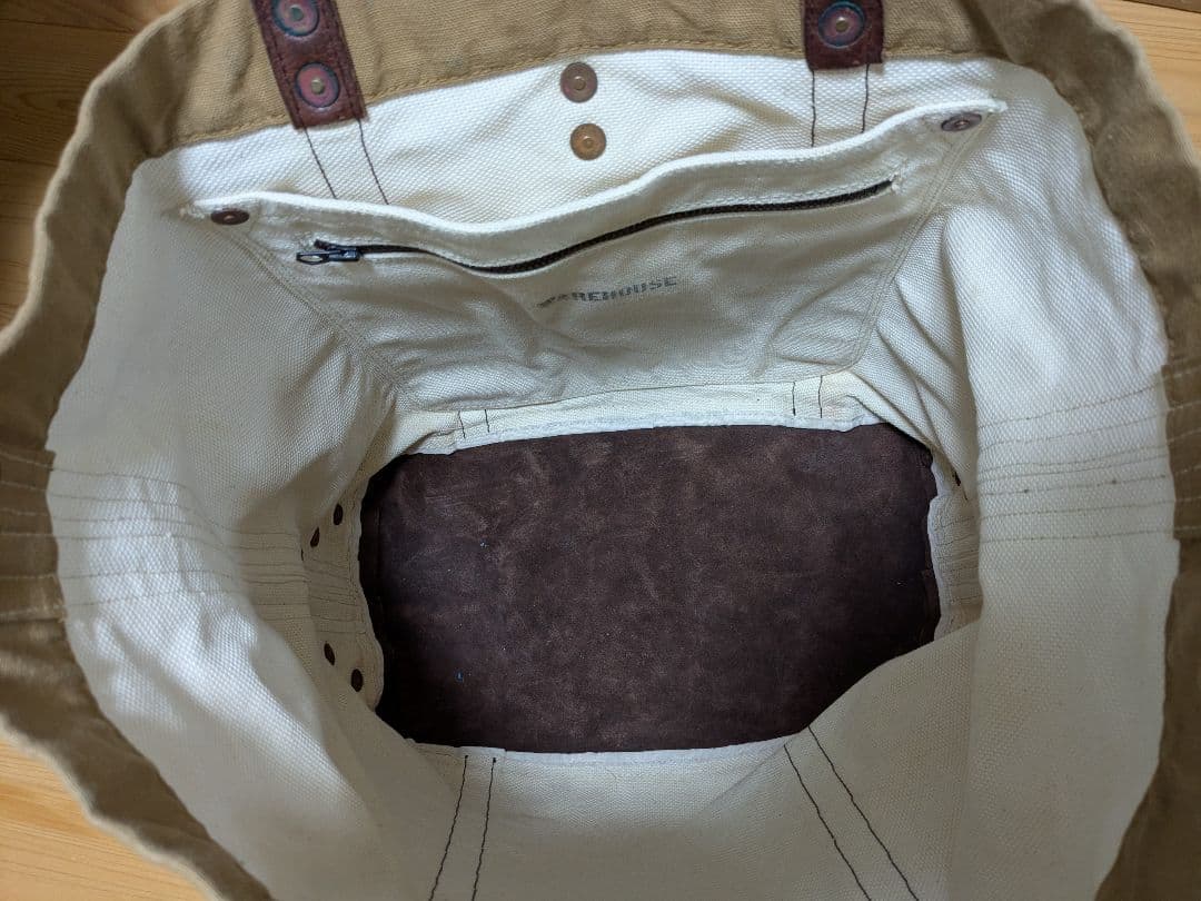 未使用WAREHOUSE(ウエアハウス)トートバッグ エイジング加工