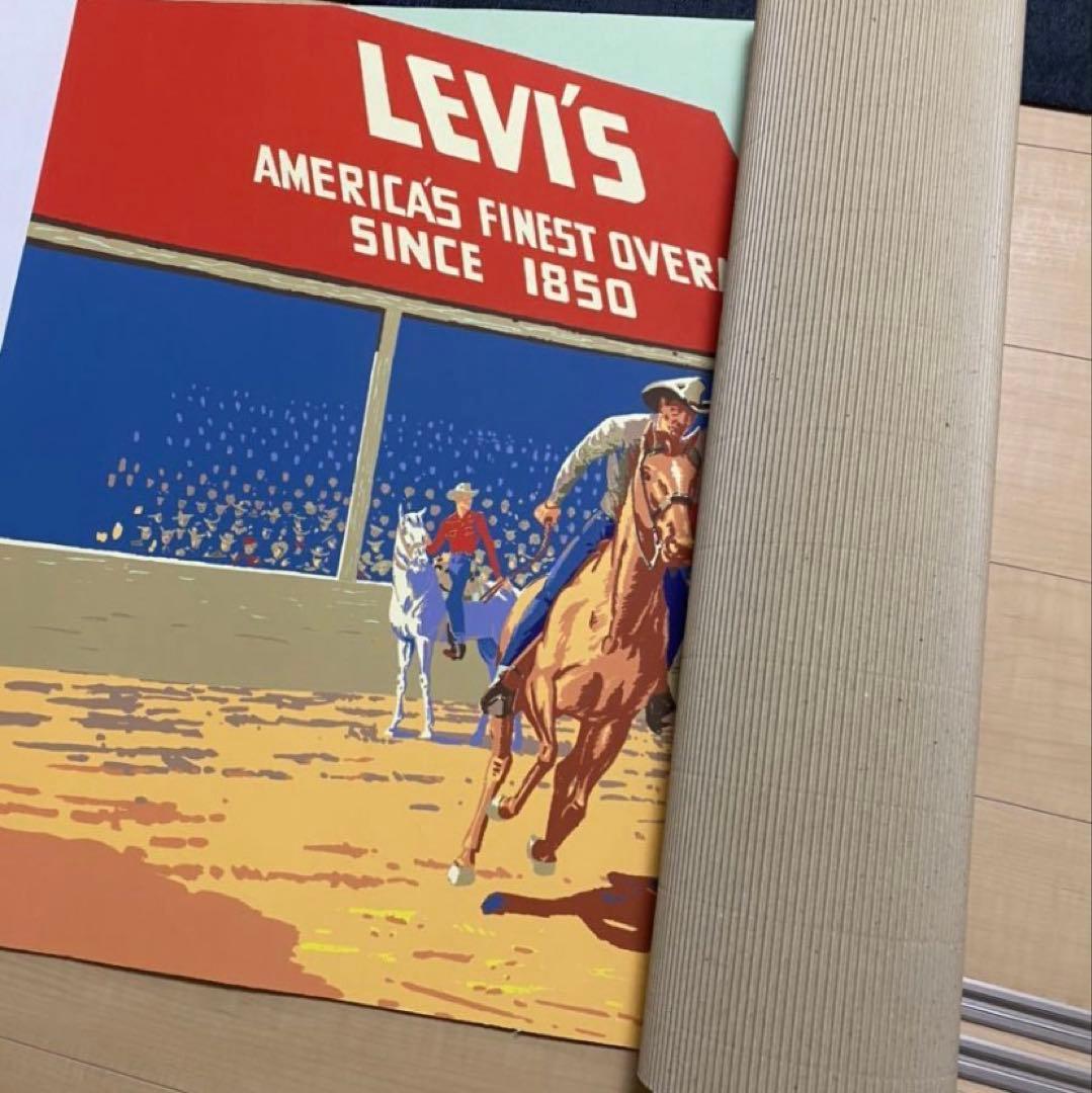 ビンテージ リーバイス 特大ショップバナー LEVI'S ペーパーバナー