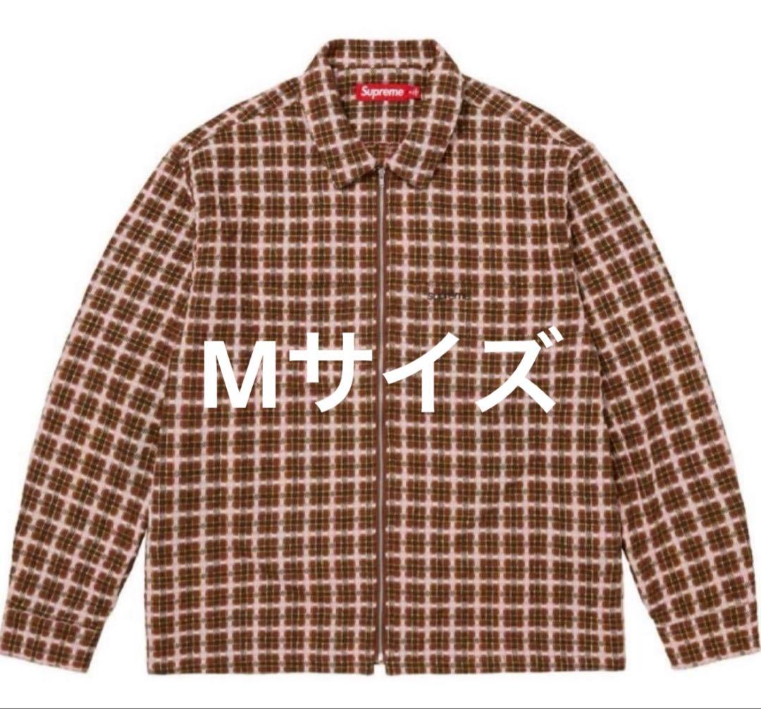 トップス supreme llic Plaid Zip Up Shirt