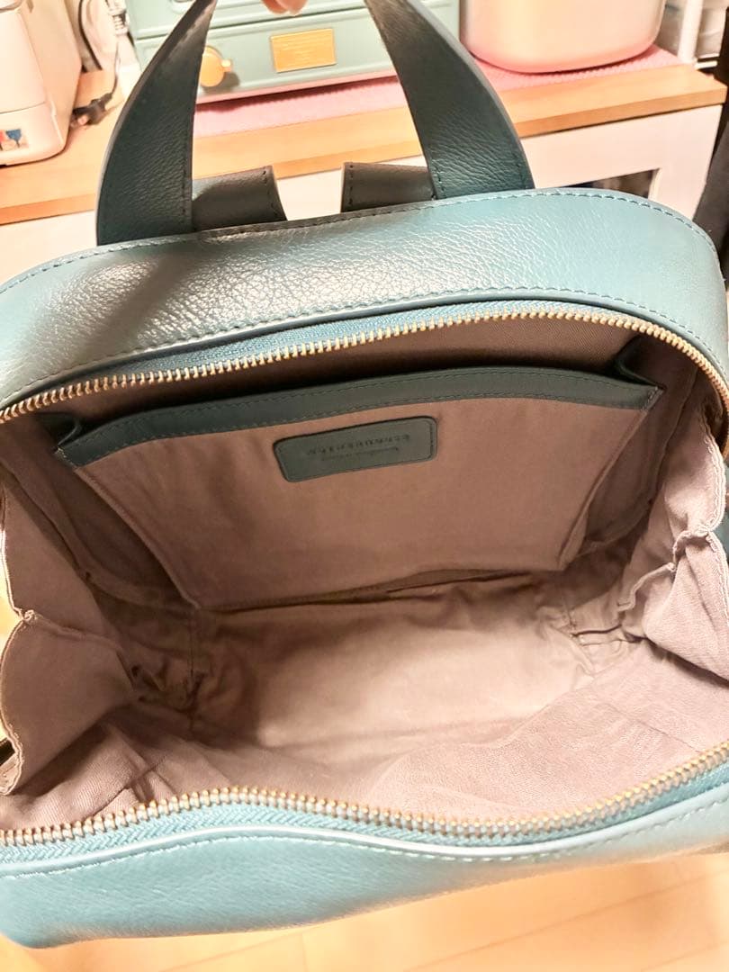 マザーハウスMOTHERHOUSE カゼマトウ リュックM グリーニッシュブルー