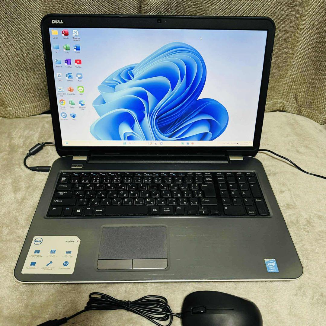 S230 Dellノートパソコンi7メモリ8G高速Windows11オフィス付き