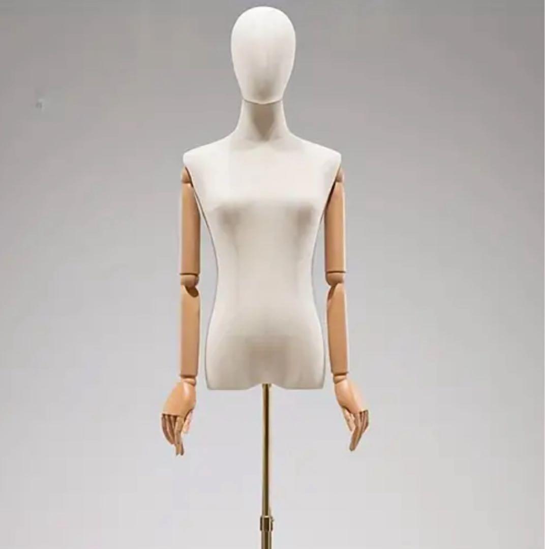 ⚠️6月特価‼️新品★腕・手指・頭付き・レディーストルソー★縫製使用可★白★ホワイト