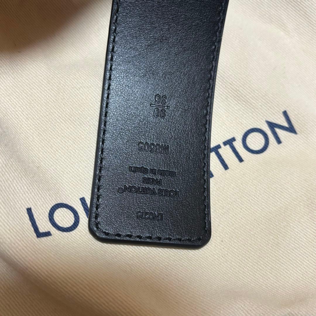 Louis Vuitton ベルト　ブラックレザー