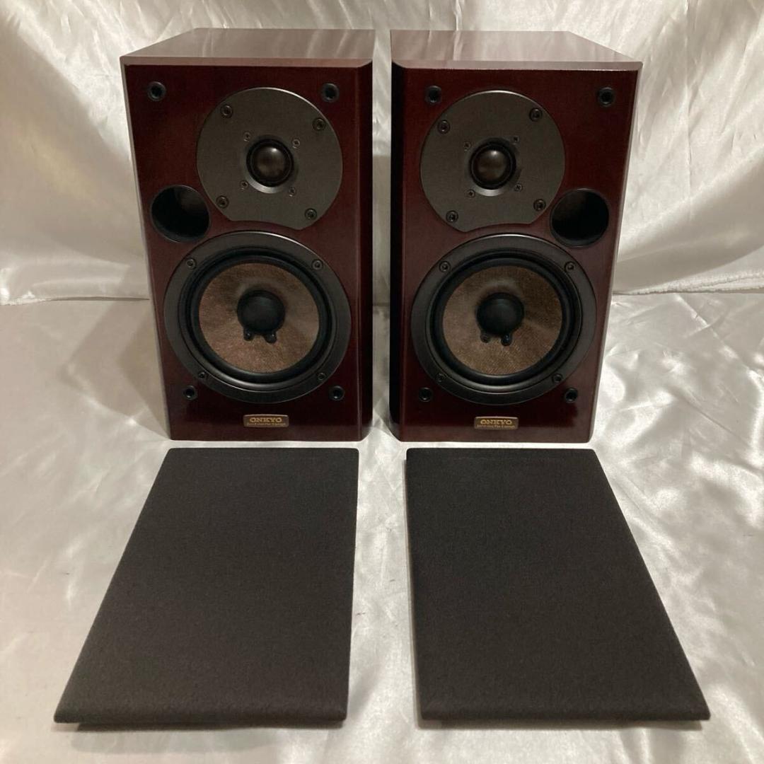 美品 2wayスピーカー オンキョー D 102EXG ワインレッド ブラウン