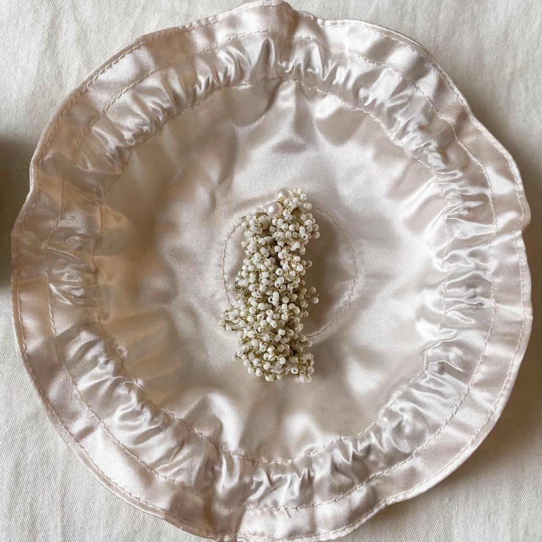 fua accessory 始まりの時 アイボリー L 片耳用 箱・巾着つき