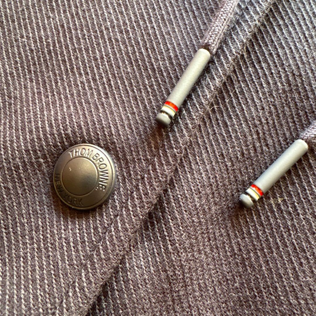 ◾️美品◾️THOM BROWNE. トムブラウン フーデット ライトコート