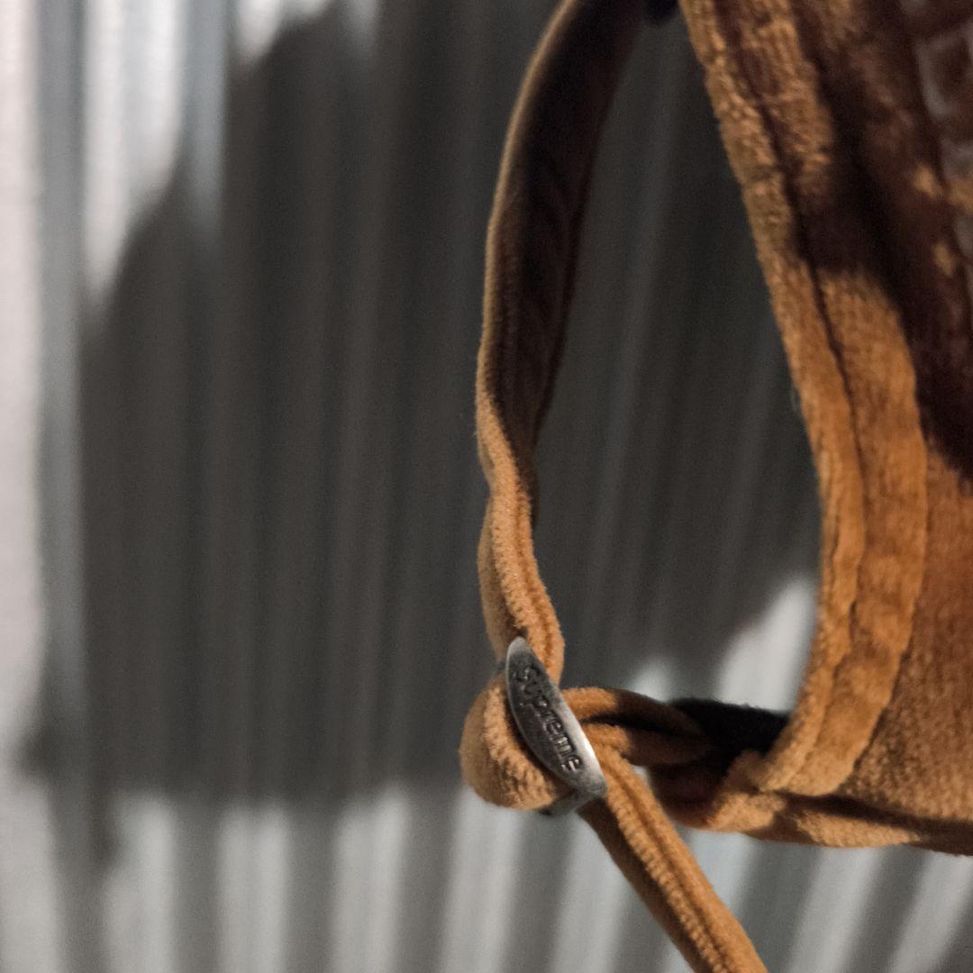 Supreme Velvet S Logo 6-Panel ベルベット Sロゴ茶