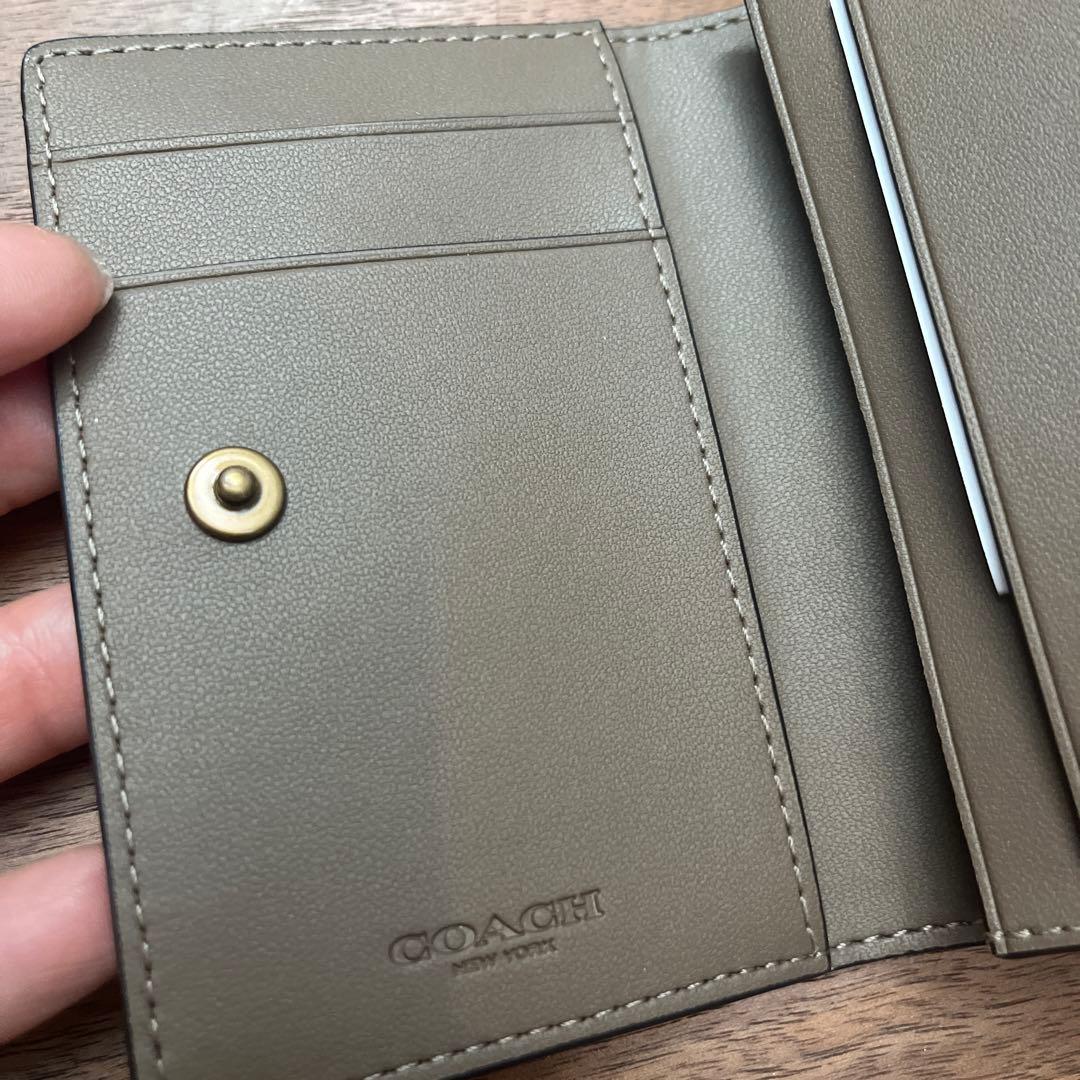 coach ブラウンレザー 名刺入れ　cs003