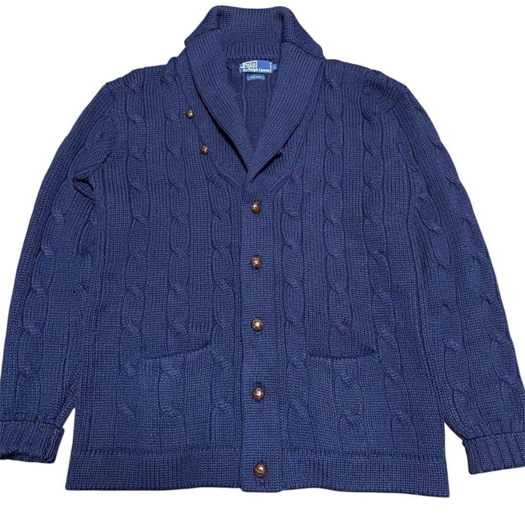 Polo By Ralph Lauren90s/ケーブルニット/ウール100%