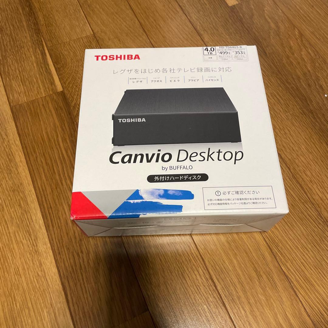 外付けハードディスク・ドライブ TOSHIBA canvio desktop HD-TDA4U3-B