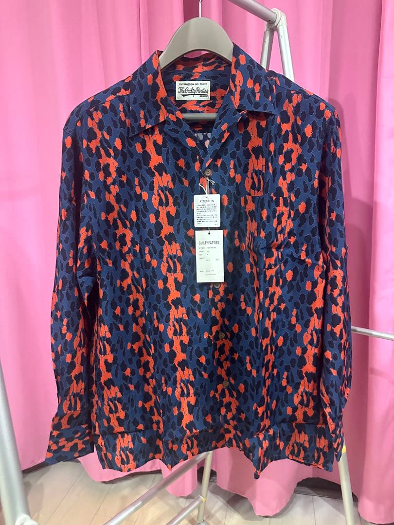 ワコマリアThe Pretty Paties 長袖シャツレオパード柄