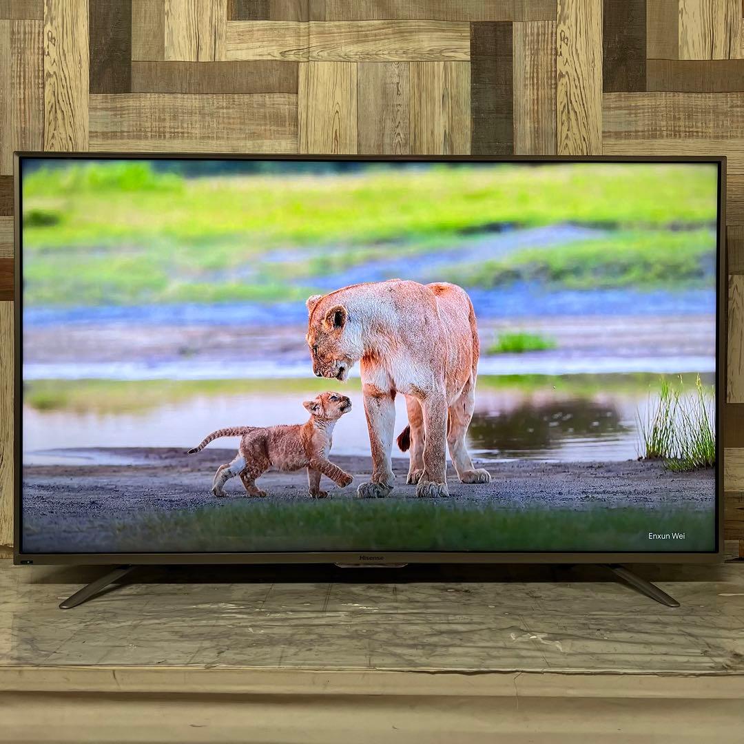 即日受渡❣️全国送料込ハイセンス50型4K液晶テレビ外付けHDD裏番組録画対応