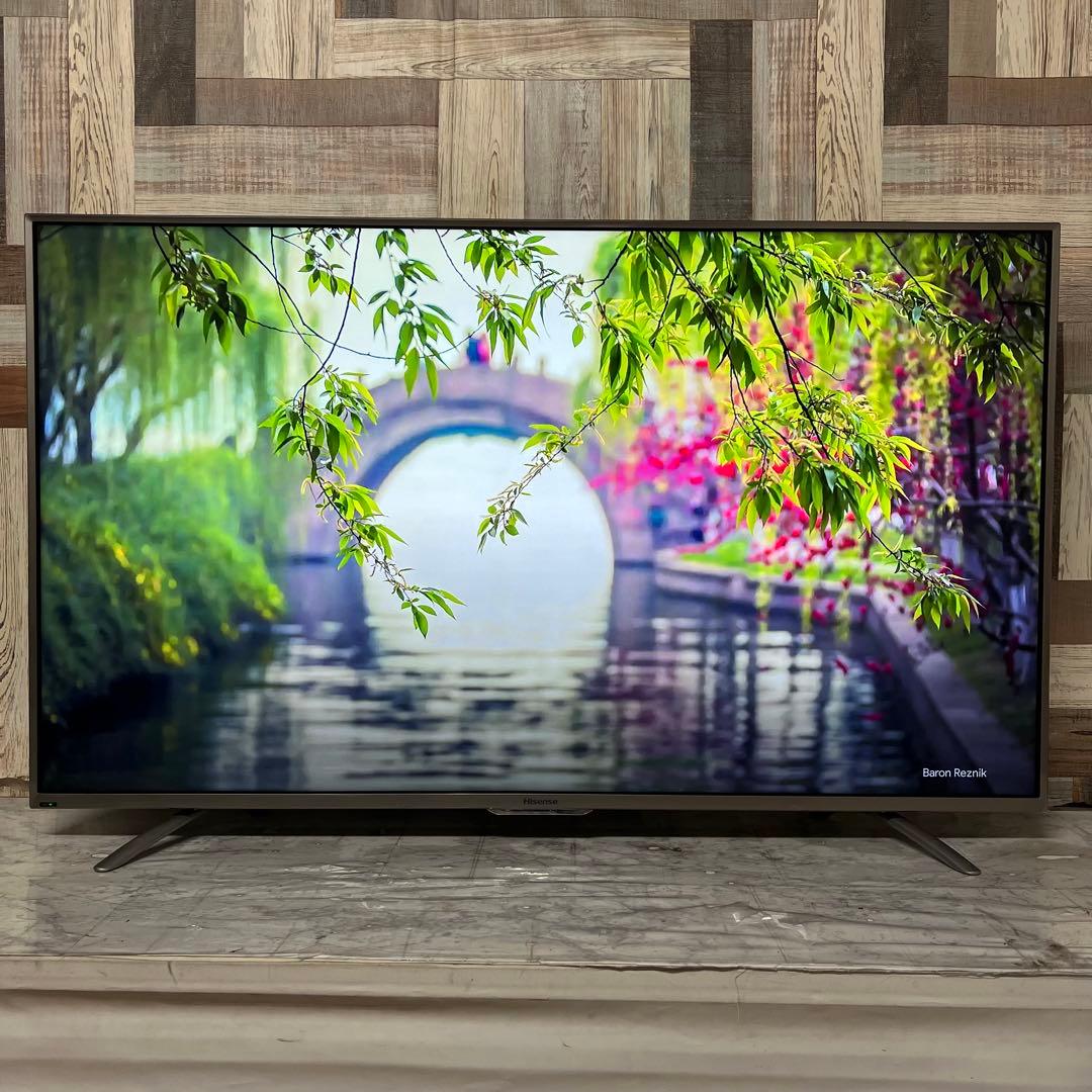 即日受渡❣️全国送料込ハイセンス50型4K液晶テレビ外付けHDD裏番組録画対応
