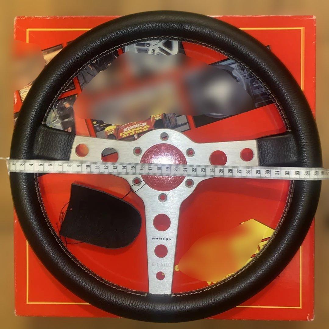 絶版 フラット MOMO プロトティーポ ステアリング 36Φ 旧車