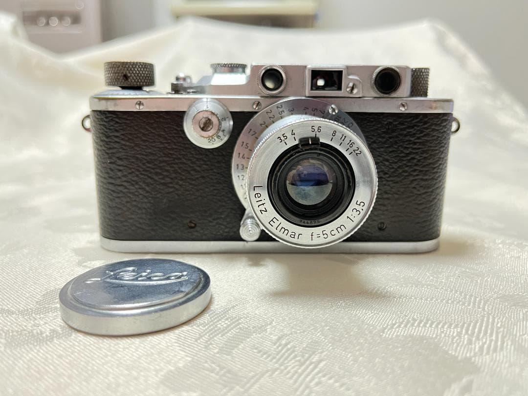 Leica Ⅲa 1936年　Elmar 50mm F3.5と純正キャップ　希少