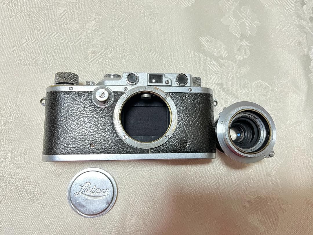 Leica Ⅲa 1936年　Elmar 50mm F3.5と純正キャップ　希少