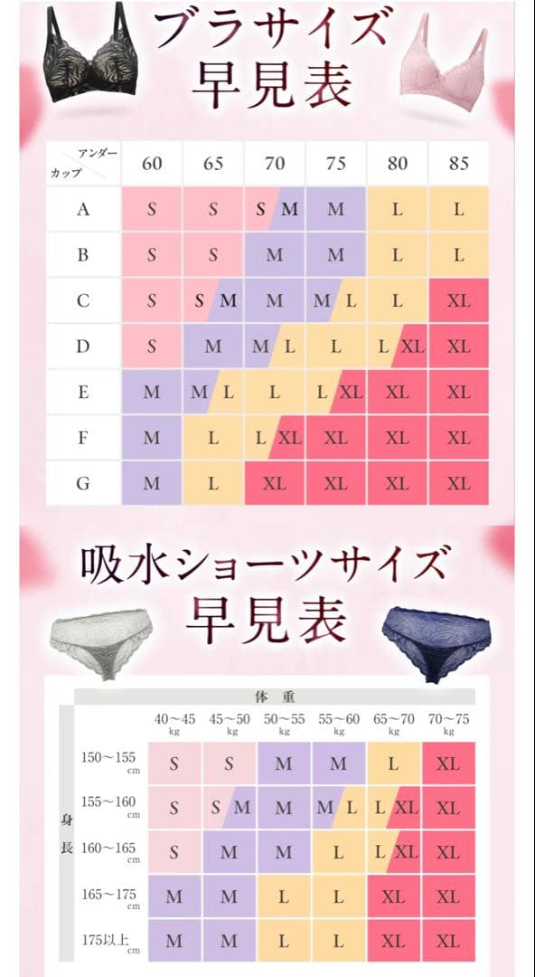 momoful elegant ブラ&吸水ショーツ