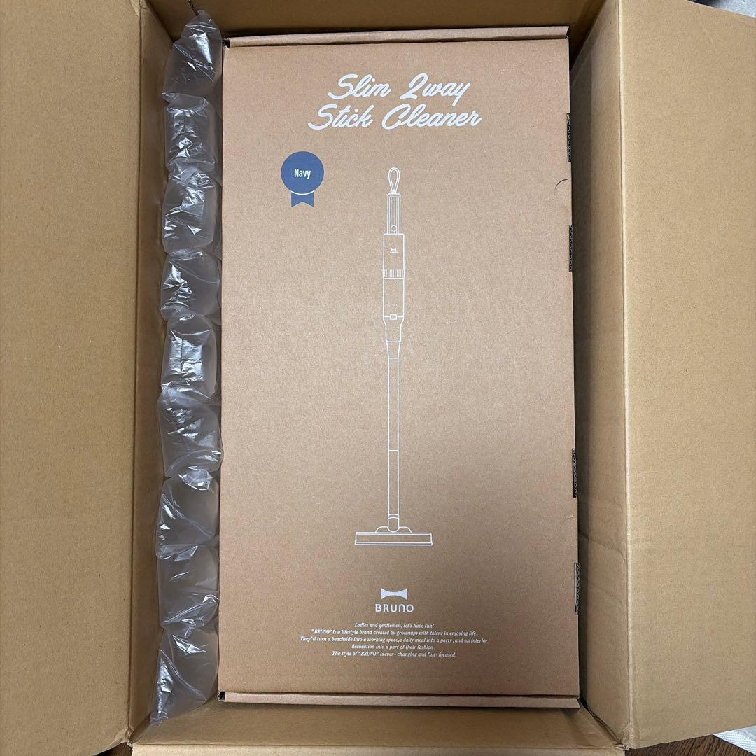 【新品未使用】BRUNO Slim 2way Stick Cleanerネイビー