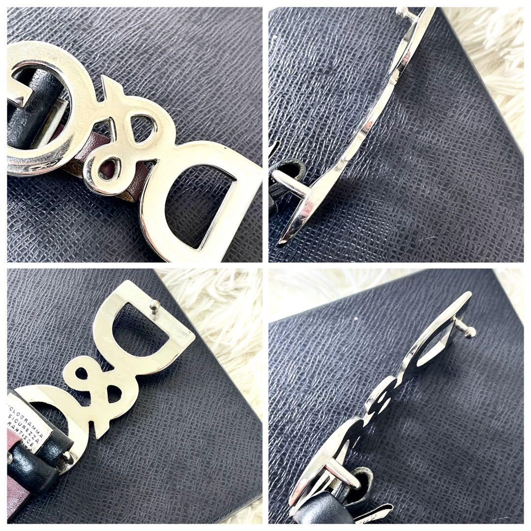 ドルチェ&ガッバーナ　D &G メンズ　ベルト　ブラック　黒　レザー