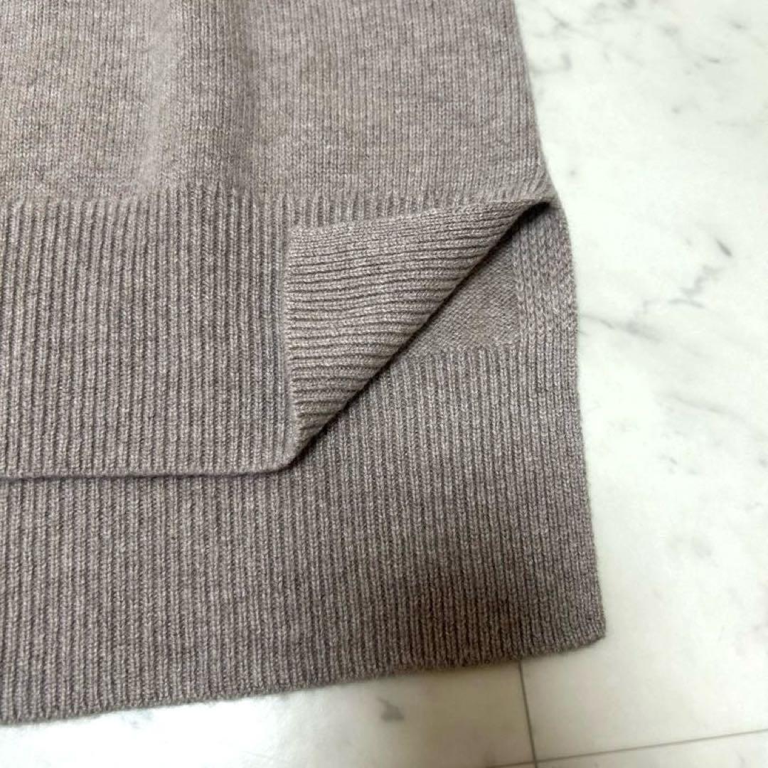 極美品 セオリーリュクス ベージュ 長袖ニット カシミア100% M
