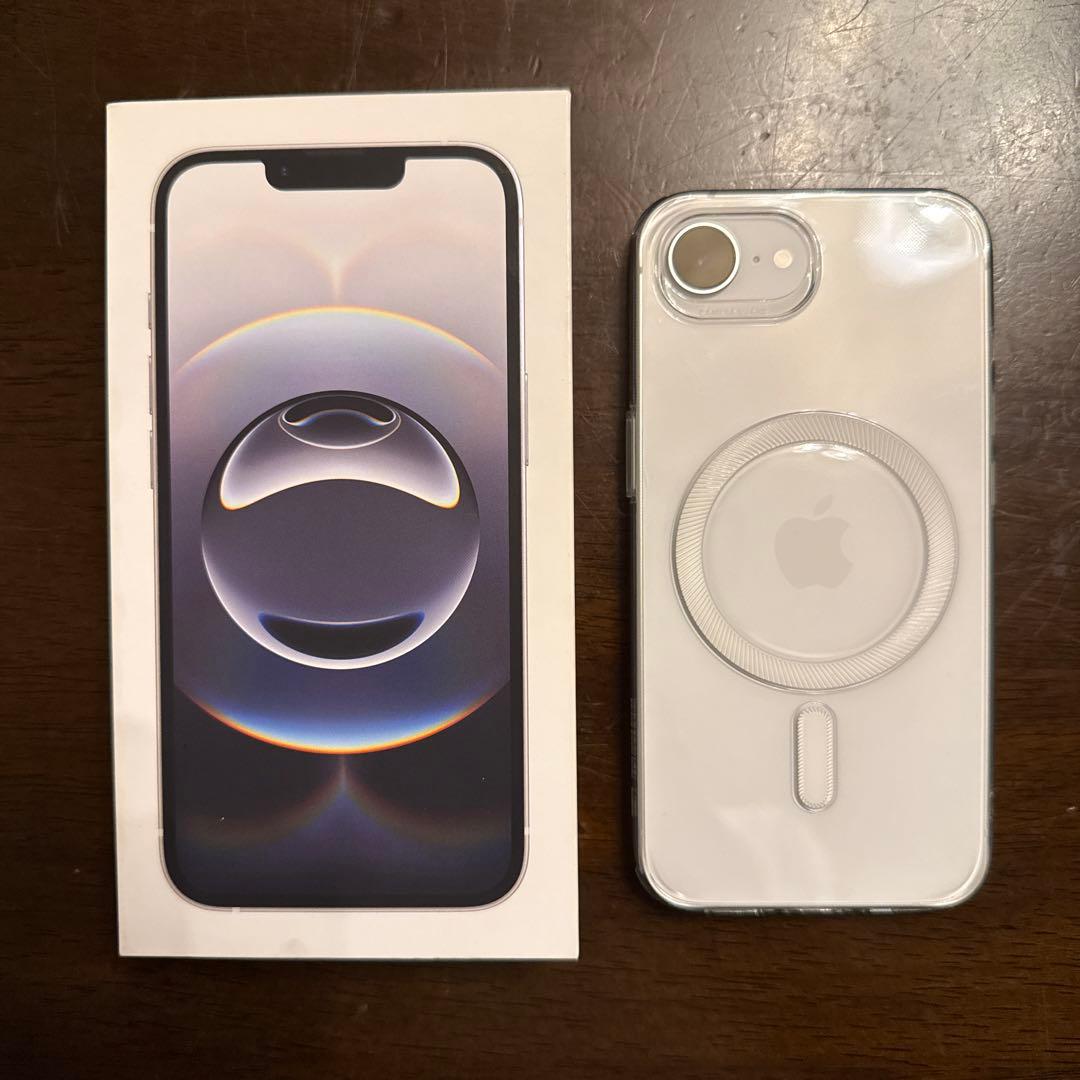 SIMフリー iPhone16e 128GB ケース、フィルム付き