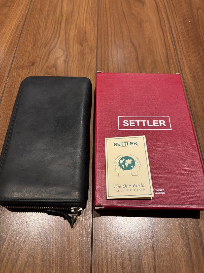 SETTLER ブラックレザー 長財布