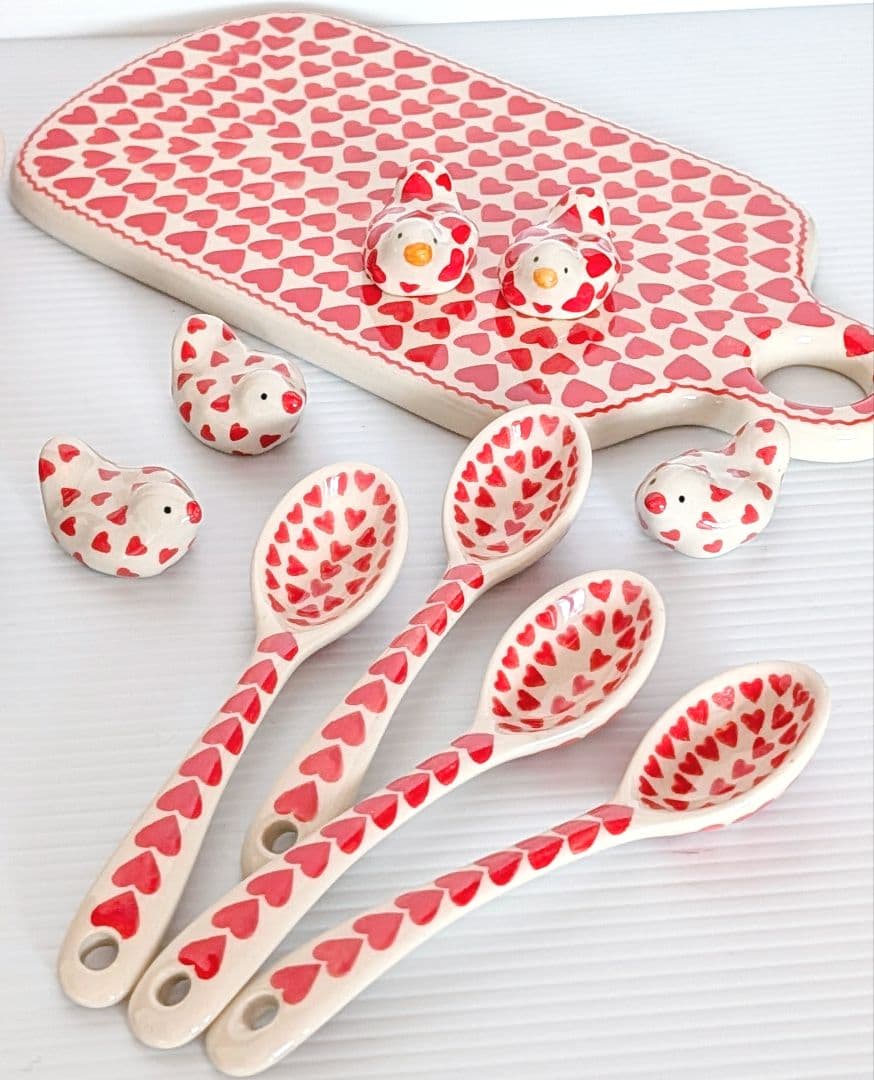 ポーリッシュポタリー ハートセット♡.*・゜