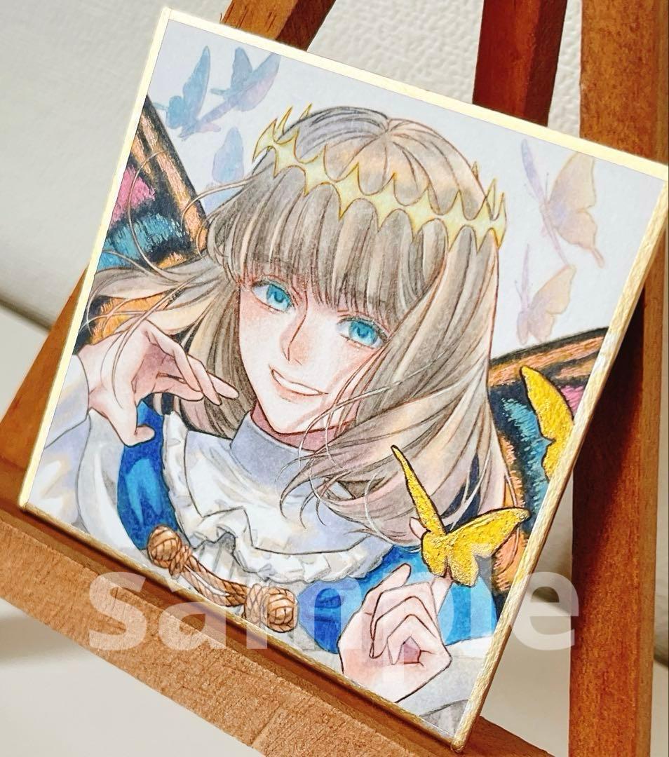 ✴︎ mil ✴︎　手描き　イラスト　色紙