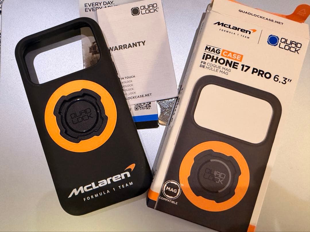 QuadLoc x McLarenコラボ!iPhone17proマグケース 新品