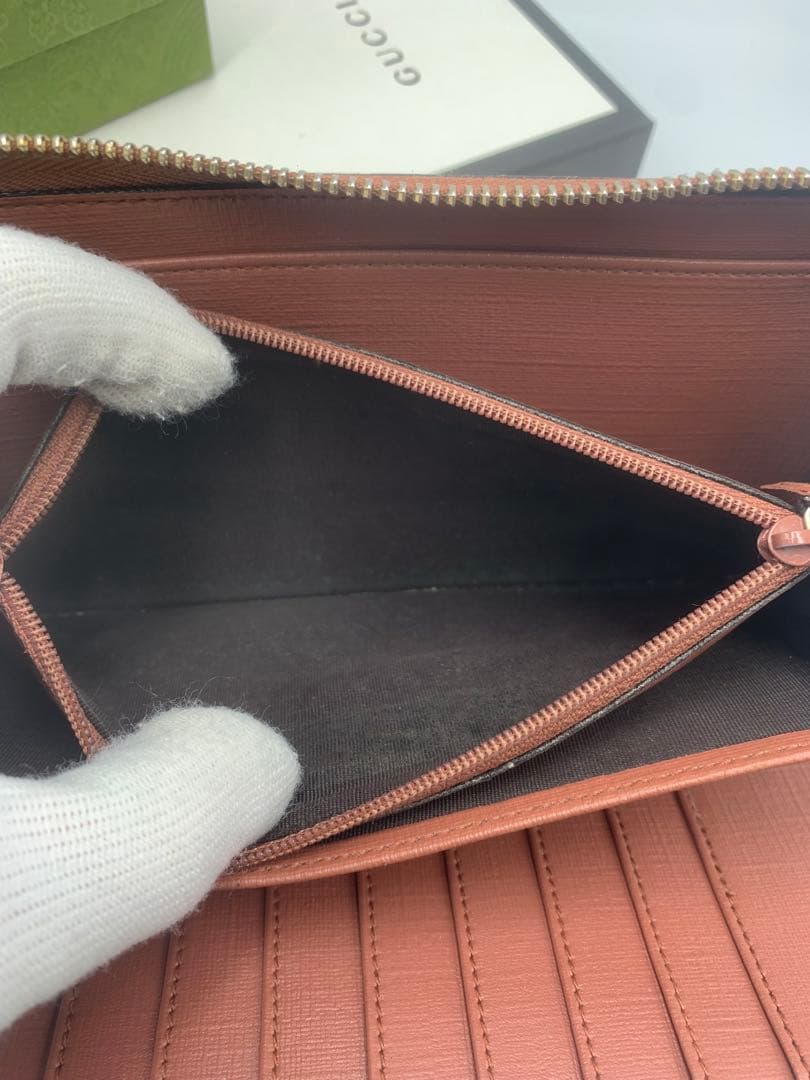 グッチ　GUCCI 長財布　GGスプリーム　ラウンドファスナー星