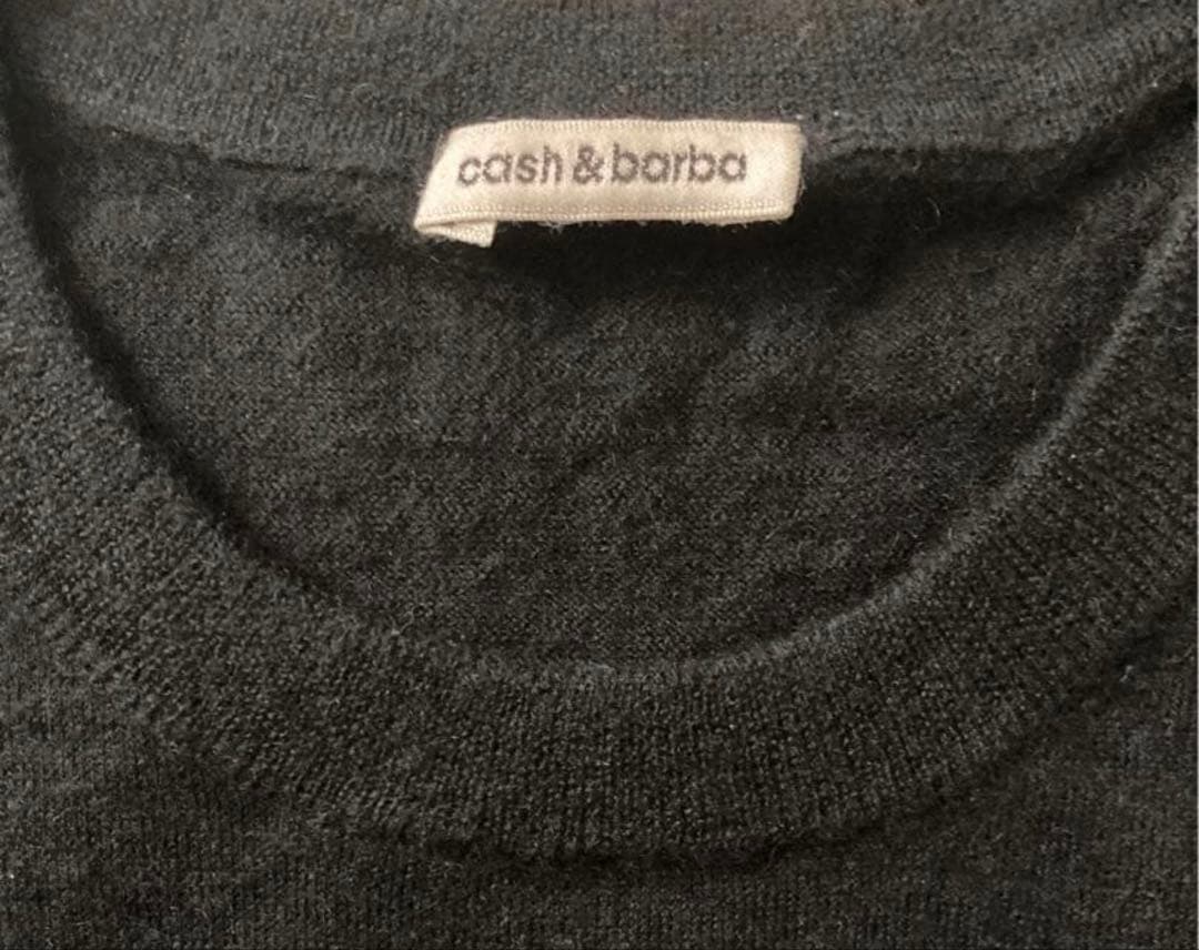 cash & barba ウーステッドカシミヤ　【サイズ3・即完ブラック】