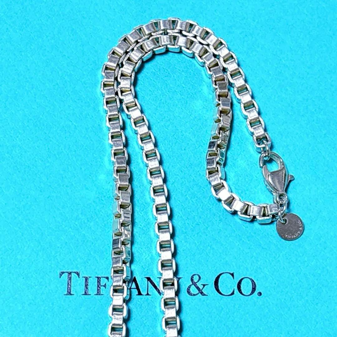 【美品】45.7cm Tiffanyティファニー ベネチアン ネックレス 925
